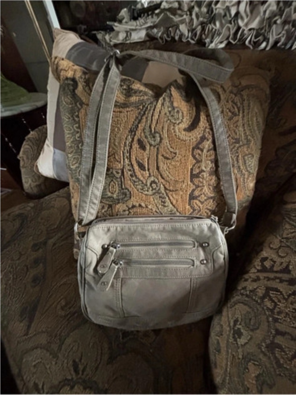 Casual Gray Crossbody Bag Everyday Carry